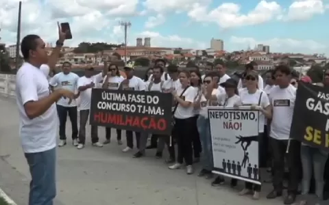 Concursados Públicos do Maranhão protestam a favor