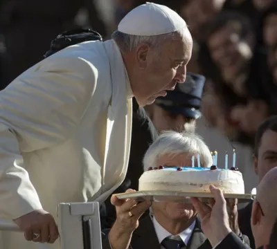 Papa Francisco completou ontem (17) 78 anos de idade.