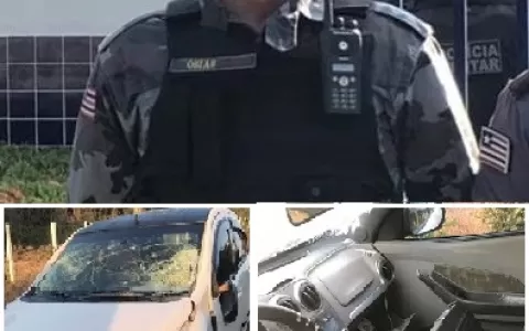 Motorista fura barreira e atropela policiais milit