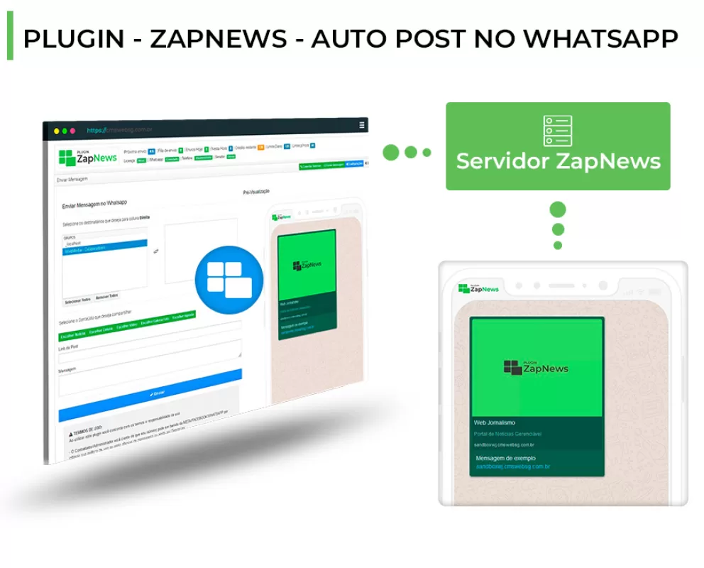 Portal de Notícias Administrável - Plugin ZapNews