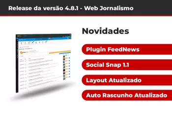 Release da versão 4.8.1 Web Jornalismo