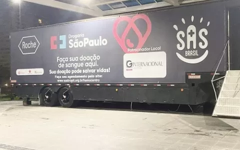 ​Hemocentro itinerante SAS Brasil está em São Paul