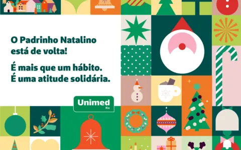 Padrinho Natalino 2023: Unimed-Rio realiza ação solidária neste Natal
