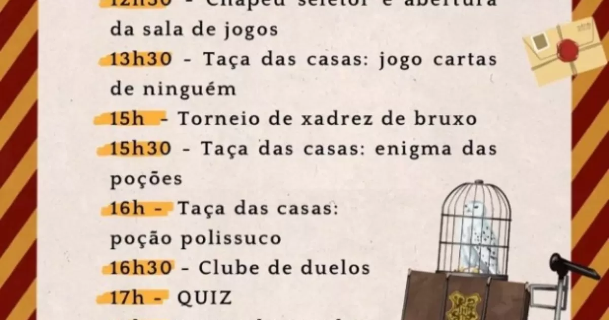 Evento do mundo bruxo comemora o Natal do Ministério da Magia