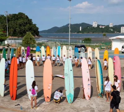 Terceira edição do Festival Sul-Americano de Longboard Feminino celebra a modalidade em Santos, litoral de São Paulo