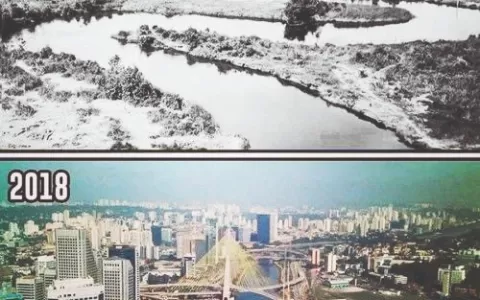 Rio Pinheiros, ontem e hoje