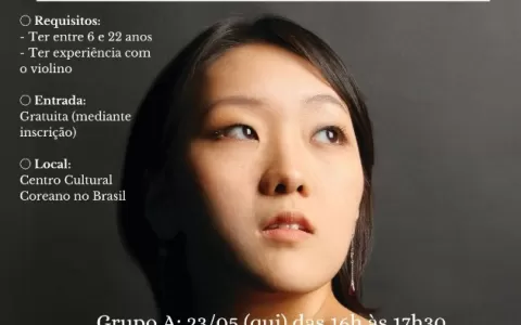 Centro Cultural Coreano oferece workshops de violi