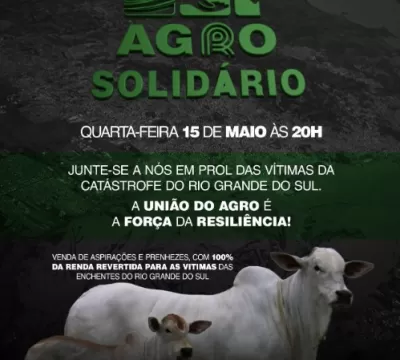 1º Leilão Agro Solidário venderá prenhezes de vaca