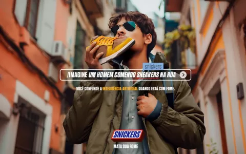 Snickers cria campanha missprompting: você confund