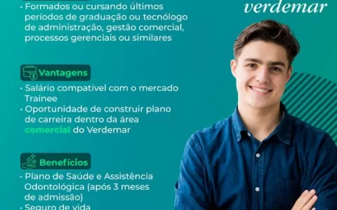 Verdemar lança Programa de Trainee Comercial para 