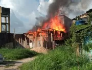 Incêndio consome casa em vila de Belém 