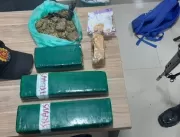 Dois homens são presos com mais de 2,5kg de drogas