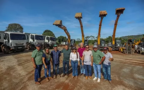Canaã recebe 20 novas máquinas para pavimentação; 