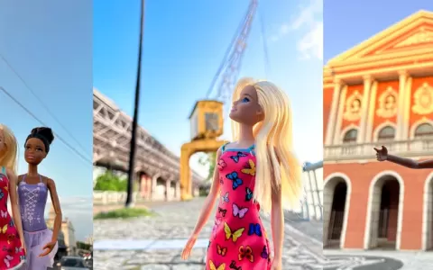 Barbie ganha ensaio fotográfico em pontos turístic