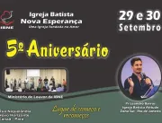 5° Aniversário da Igreja Batista