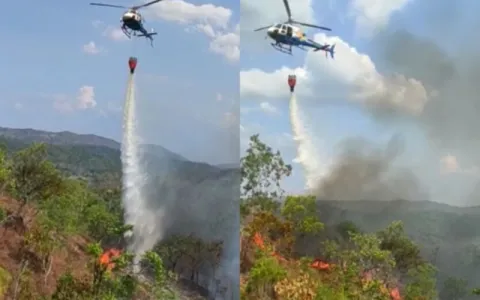 Segup segue no combate ao incêndio na Serra das An