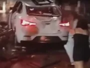 Carro invade conveniência de posto de gasolina e atropela dez pessoas em Canaã dos Carajás, PA 