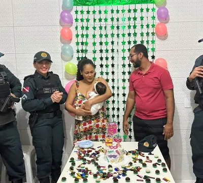 PARAUAPEBAS: Policial que salvou recém-nascida engasgada reencontra família da bebê
