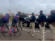 Ciclista discute com Policiais da Rodoviária Feder