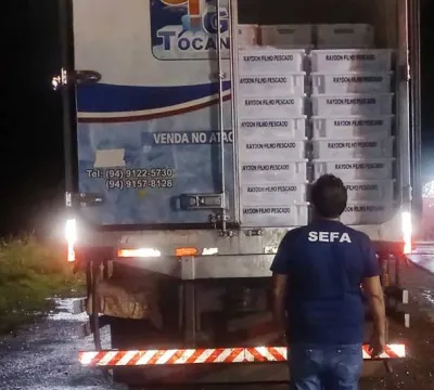 Sefa apreende seis toneladas de pescado no sudeste do Pará
