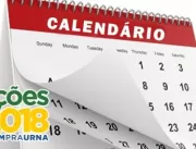 Calendário Eleitoral 2018