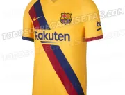 Site mostra uniforme de visitante do Barcelona par
