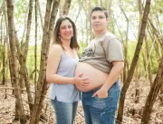 ‘Homem grávido’ dará à luz em setembro, no interio