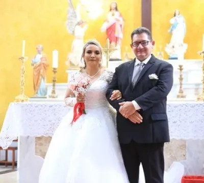 Presidente da Cooperfort Florentino Guirelle Junior se casa com a pedagoga Rosa de Souza em uma linda cerimônia em Canaã