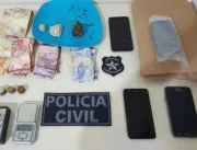 Suspeitos de tráfico de drogas são autuados pela Polícia Civil em Tucuruí, no PA