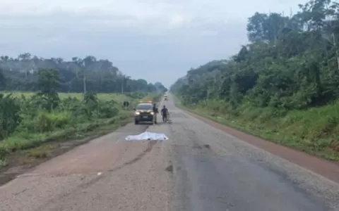 Motorista morre atropelado pelo próprio caminhão n