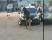 pastor se esconde e travesti quebra carro em Belém