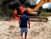 Ibama destrói máquinas e acampamento em garimpo ilegal 