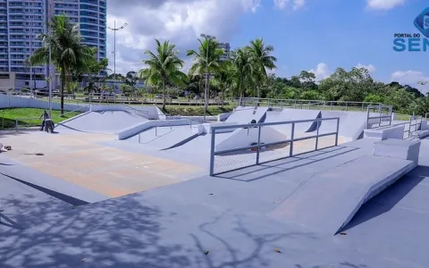 Skate Park, academia ao ar livre e quadras de stre