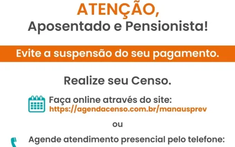 ​Manaus Previdência anuncia suspensão dos benefíci