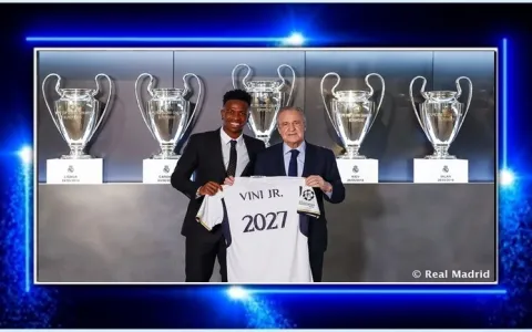 Real Madrid anuncia novo contrato com Vinicius Jun