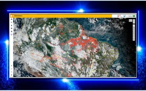 ​Imagens de satélites do Inpe mostram os responsáv