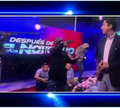 VÍDEO: homens armados invadem estúdio de TV no Equador