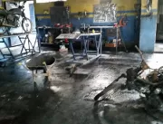 Incêndio atinge loja de motos em Valente