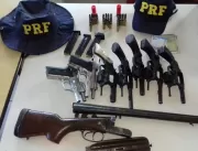 PRF detém grupo com 8 armas de fogo e captura fora