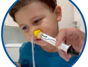 Viralizam vídeos de lavagem nasal de bebês e crian