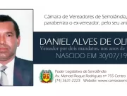 Parabéns ao ex-vereador Daniel Alves de Oliveira (