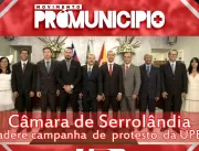 Câmara de Serrolândia adere à campanha de protesto