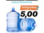 Promoção de água é na Supergasbras em Serrolândia