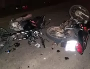 Colisão entre motos deixa dois feridos na Av Luís 