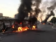 Em menos de 13 horas, cinco ônibus são queimados e