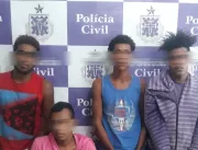 Policia Civil prende quarteto acusado de homicídio