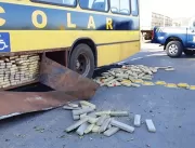 PRF apreende ‘ônibus escolar’ com quase uma tonela