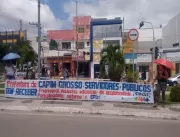 SINSP realiza manifestação contra a Prefeitura de 