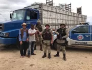 Polícia Militar recupera em Capim Grosso caminhão 