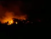 Incêndio atinge área de povoado da zona rural de C